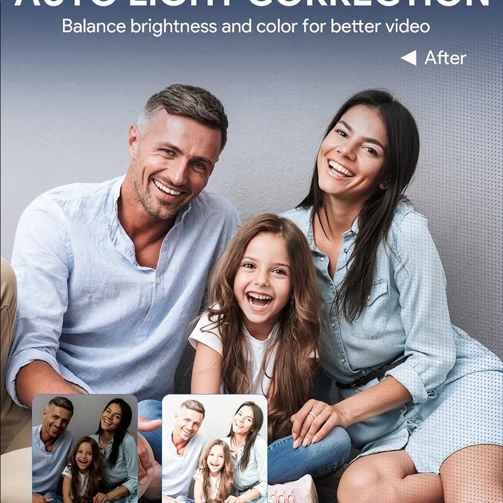 WENKIA Webcam with Microphone, Full HD 1080P USB Desktop Web Computer Camera